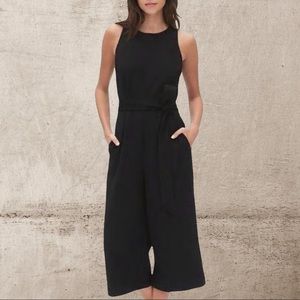 Sleeveless Wide Leg Crop Jumpsuit